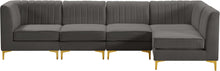 Load image into Gallery viewer, Alina Grey Velvet Modular Sectional