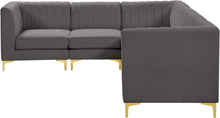 Load image into Gallery viewer, Alina Grey Velvet Modular Sectional
