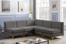 Load image into Gallery viewer, Alina Grey Velvet Modular Sectional