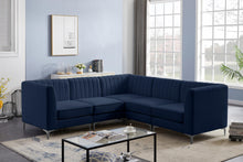 Load image into Gallery viewer, Alina Navy Velvet Modular Sectional