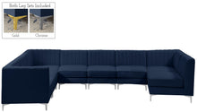 Load image into Gallery viewer, Alina Navy Velvet Modular Sectional