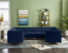 Load image into Gallery viewer, Alina Navy Velvet Modular Sectional