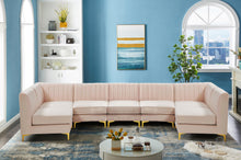 Load image into Gallery viewer, Alina Pink Velvet Modular Sectional