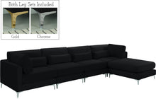 Load image into Gallery viewer, Julia Black Velvet Modular Sectional (5 Boxes)