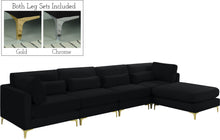 Load image into Gallery viewer, Julia Black Velvet Modular Sectional (5 Boxes)