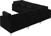 Load image into Gallery viewer, Julia Black Velvet Modular Sectional (5 Boxes)