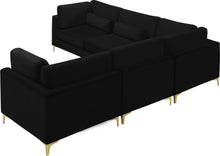 Load image into Gallery viewer, Julia Black Velvet Modular Sectional (5 Boxes)