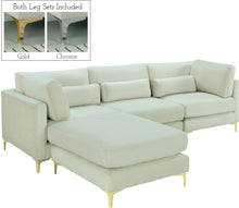 Load image into Gallery viewer, Julia Cream Velvet Modular Sectional (4 Boxes)
