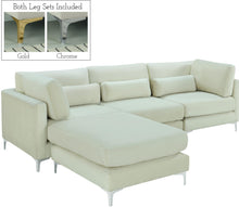 Load image into Gallery viewer, Julia Cream Velvet Modular Sectional (4 Boxes)