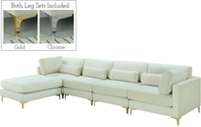 Load image into Gallery viewer, Julia Cream Velvet Modular Sectional (5 Boxes)