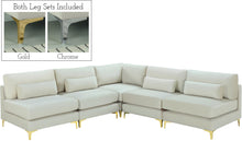 Load image into Gallery viewer, Julia Cream Velvet Modular Sectional (5 Boxes)