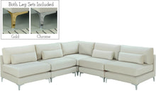 Load image into Gallery viewer, Julia Cream Velvet Modular Sectional (5 Boxes)