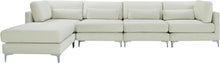 Load image into Gallery viewer, Julia Cream Velvet Modular Sectional (5 Boxes)