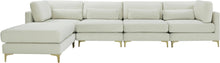 Load image into Gallery viewer, Julia Cream Velvet Modular Sectional (5 Boxes)