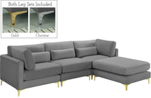 Load image into Gallery viewer, Julia Grey Velvet Modular Sectional (4 Boxes)