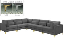 Load image into Gallery viewer, Julia Grey Velvet Modular Sectional (6 Boxes)