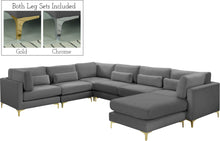 Load image into Gallery viewer, Julia Grey Velvet Modular Sectional (7 Boxes)