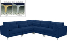 Load image into Gallery viewer, Julia Navy Velvet Modular Sectional (5 Boxes)