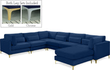 Load image into Gallery viewer, Julia Navy Velvet Modular Sectional (7 Boxes)