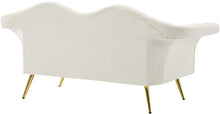 Load image into Gallery viewer, Lips Cream Velvet Loveseat