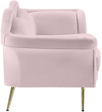 Load image into Gallery viewer, Lips Pink Velvet Loveseat
