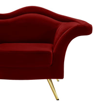Load image into Gallery viewer, Lips Red Velvet Loveseat