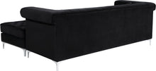 Load image into Gallery viewer, Damian Black Velvet 2pc. Reversible Sectional