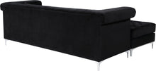 Load image into Gallery viewer, Damian Black Velvet 2pc. Reversible Sectional
