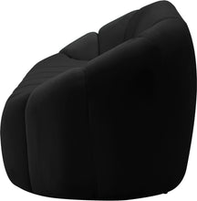 Load image into Gallery viewer, Elijah Black Velvet Loveseat