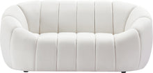 Load image into Gallery viewer, Elijah Cream Velvet Loveseat