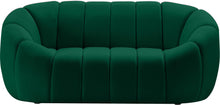 Load image into Gallery viewer, Elijah Green Velvet Loveseat