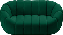 Load image into Gallery viewer, Elijah Green Velvet Loveseat