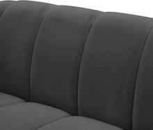 Load image into Gallery viewer, Elijah Grey Velvet Loveseat