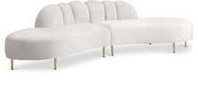 Load image into Gallery viewer, Divine Cream Velvet 2pc. Sectional