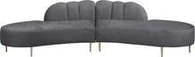 Load image into Gallery viewer, Divine Grey Velvet 2pc. Sectional