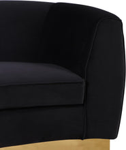 Load image into Gallery viewer, Julian Black Velvet Loveseat