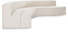 Load image into Gallery viewer, Curl Cream Velvet 2pc. Sectional