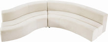 Load image into Gallery viewer, Curl Cream Velvet 2pc. Sectional
