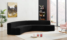 Load image into Gallery viewer, Curl Black Velvet 2pc. Sectional