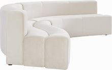 Load image into Gallery viewer, Curl Cream Velvet 2pc. Sectional