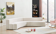 Load image into Gallery viewer, Curl Cream Velvet 2pc. Sectional