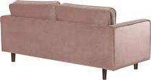 Load image into Gallery viewer, Emily Pink Velvet Loveseat