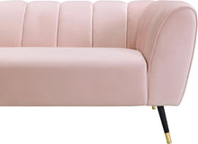 Load image into Gallery viewer, Beaumont Pink Velvet Loveseat