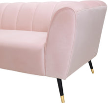 Load image into Gallery viewer, Beaumont Pink Velvet Loveseat