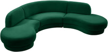 Load image into Gallery viewer, Rosa Green Velvet 3pc. Sectional (3 Boxes)