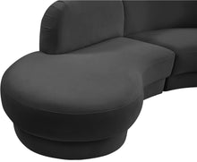 Load image into Gallery viewer, Rosa Grey Velvet 3pc. Sectional (3 Boxes)