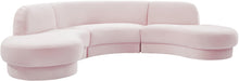 Load image into Gallery viewer, Rosa Pink Velvet 3pc. Sectional (3 Boxes)