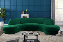 Load image into Gallery viewer, Rosa Green Velvet 3pc. Sectional (3 Boxes)