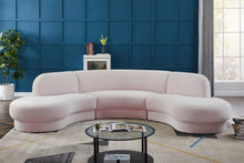Load image into Gallery viewer, Rosa Pink Velvet 3pc. Sectional (3 Boxes)