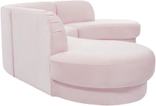 Load image into Gallery viewer, Rosa Pink Velvet 3pc. Sectional (3 Boxes)